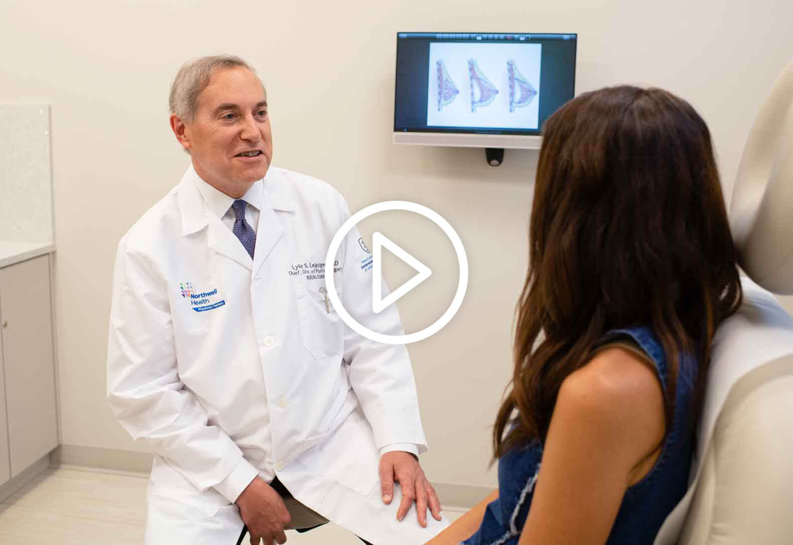 Dr. Leipziger with a patient