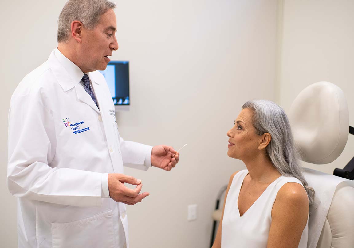 Dr. Leipziger with patient
