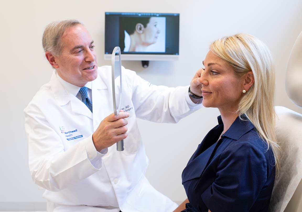 Dr. Leipziger with a patient